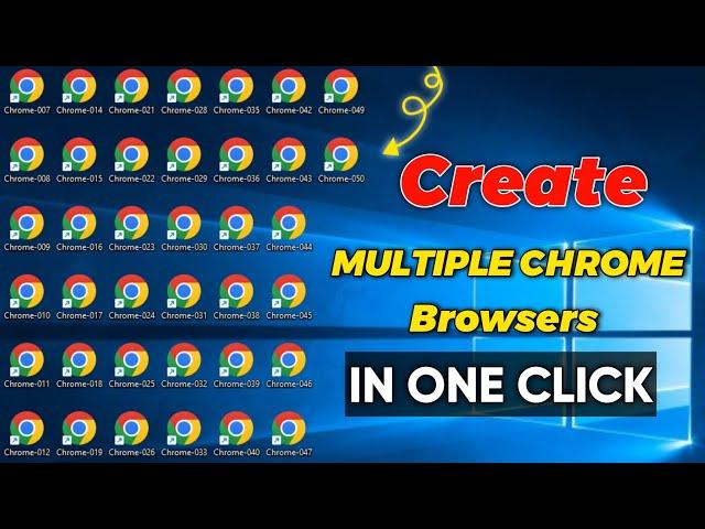 How to make multiple chrome browsers in one click | How to create multiple chrome profiles |