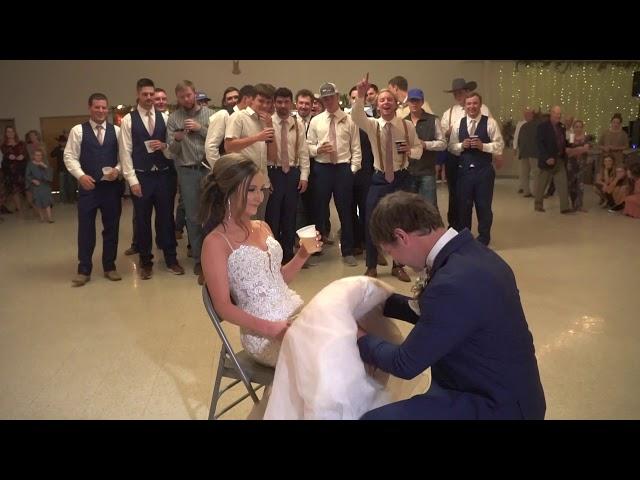 Bouquet and Garter Toss - Wedding Dress