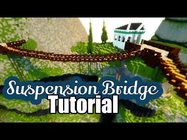 Minecraft: Suspension Bridge Tutorial [2022]