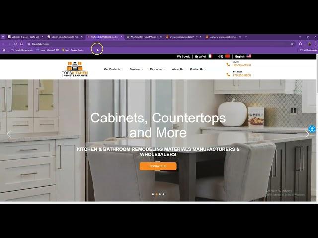 Website Analysis Video for Alpha Cabinetry and Doors