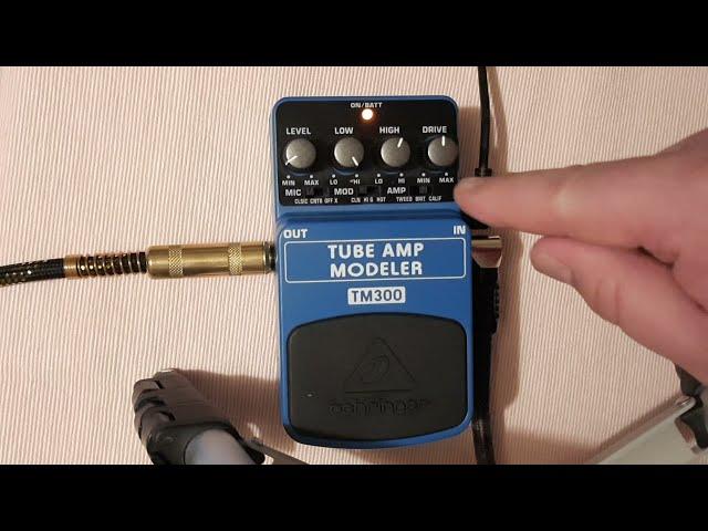 Behringer TM300 tube amp modeller | Preamp pedal review and demo