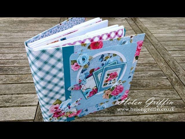 Tutorial | 8x8 Vintage Garden Mini Album - Start to Finish