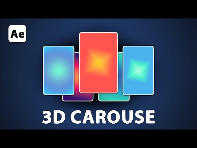 Make a 3D Carousel in After Effects! in Simple steps - @MotionsFly