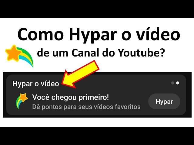 Hypar o vídeo | Como Hypar o video no Youtube 2024 | Novo Recurso do Youtube | Monetização 2024