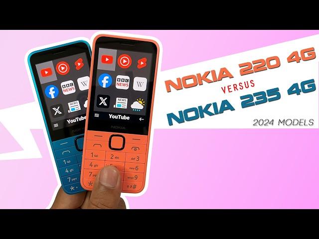 Nokia 220 4G vs Nokia 235 4G 2024 comparison | Nokia 2024 phone comparison