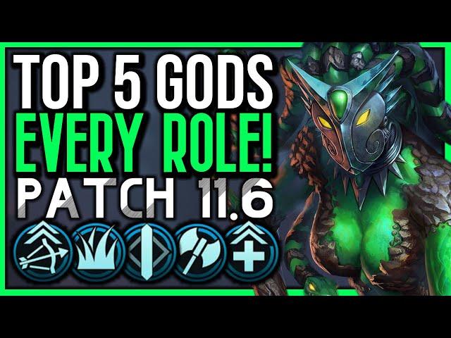 Top 5 Gods For EVERY ROLE (w/ Builds) To Carry In Patch 11.6! - SMITE Guide