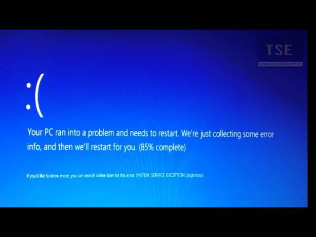 SYSTEM_SERVICE_EXCEPTION (dxgkrnl.sys) BSOD in Windows10