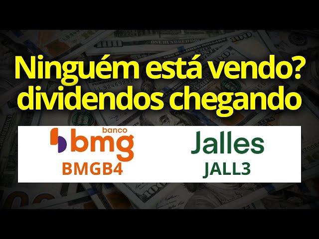 BMGB4 14% EM DIVIDENDOS JALL3 O QUE ESTÁ ACONTECENDO? AÇÕES baratas que pagam DIVIDENDOS.