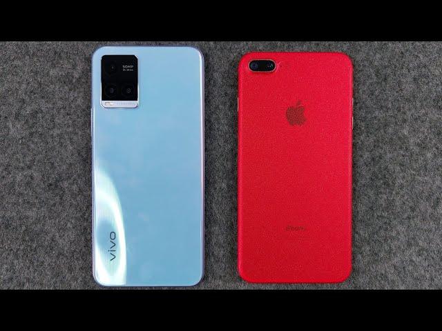 Vivo Y21T Vs iPhone 7 Plus | Speed Test