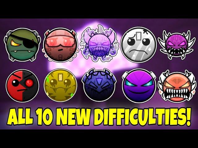 How to get ALL 10 NEW DIFFICULTIES in ZONE 7 DUNGEON in Find the Geometry Dash [277] - Roblox