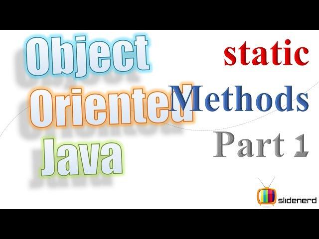 43 Java Static Methods Theory |