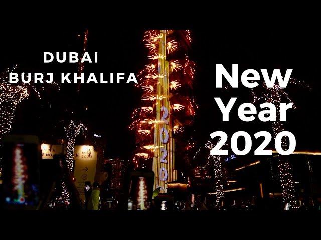 Dubai Burj Khalifa New Year Fireworks 2020 | New Year's Eve Fireworks | Dubai New Year's 2020