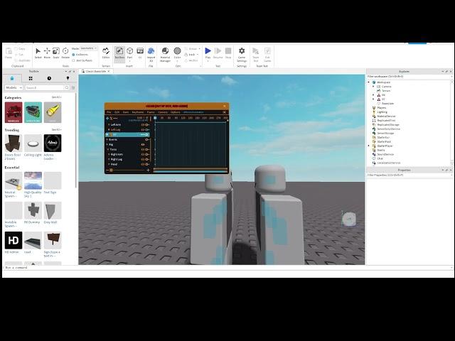 Как анимировать 2 персонажей в Roblox Studio (Moon Animator)