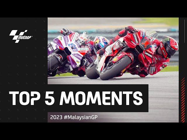 Top 5 MotoGP™ Moments  | 2023 #MalaysianGP