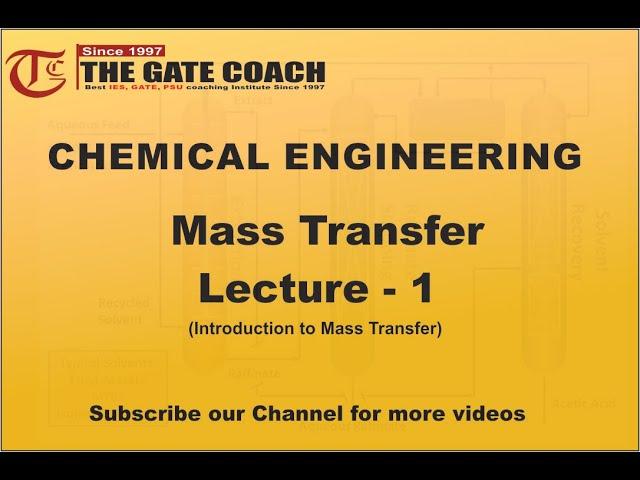 Introductio to Mass Transfer | By Ankur Bansal |Chemical Engineering GATE EP-1