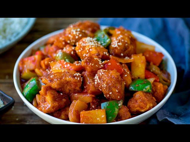 Sweet and Sour Chicken - BETTER THAN TAKEOUT!