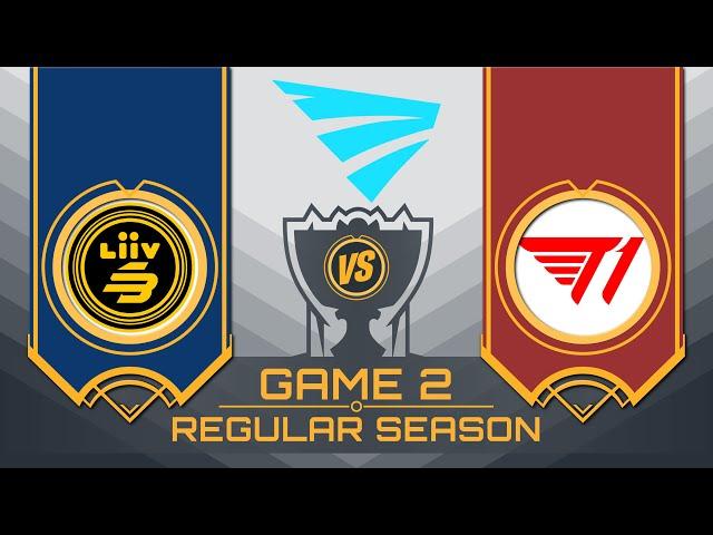 LSB vs T1 Game 2 (BO3) | WCK 2022 Spring Regular Season M30W8D2 | Liiv Sandbox vs T1