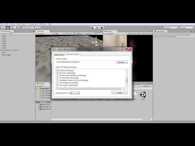 Unity3D[Видео Урок] - "С чего начать?"