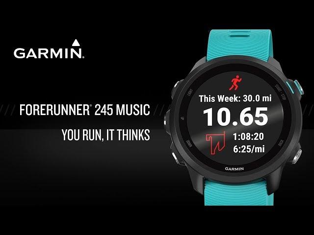 Garmin Forerunner 245 Music GPS smartwatch : You Run, It Thinks