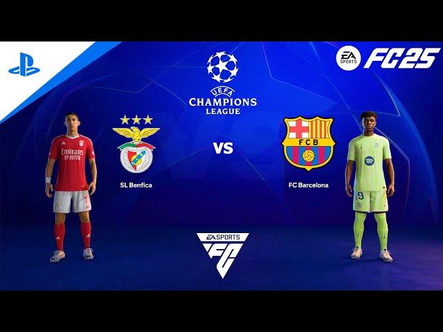 FC 25 PS4 - Benfica vs Barcelona | UEFA Champions League 24/25