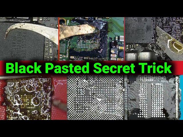 Secret Trick | Removing Black Pasted IC | cpu & emmc @pankajkushwaha