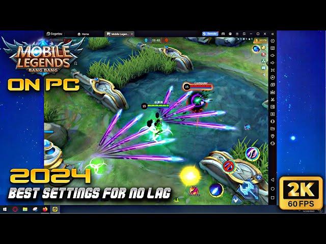 How to Play Mobile Legends On PC / Laptop 2024 | Best Settings For no Lag