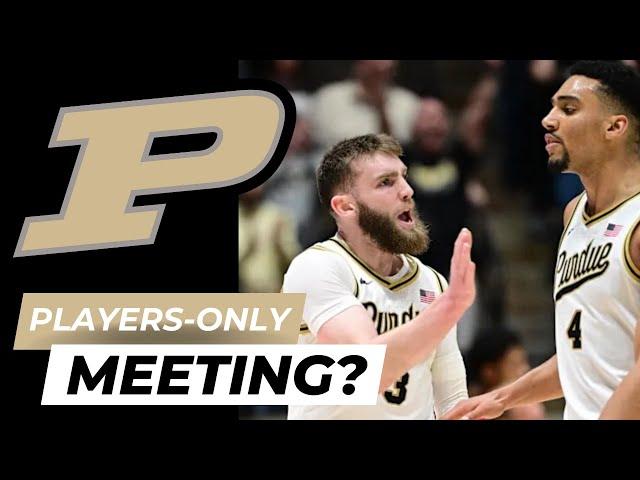 Purdue basketball held a players-only meeting