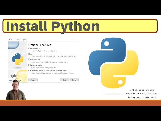 Install Python and Python's Default Code Editor on Windows