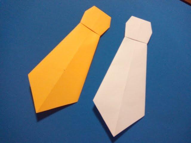 Галстук из бумаги. Paper tie