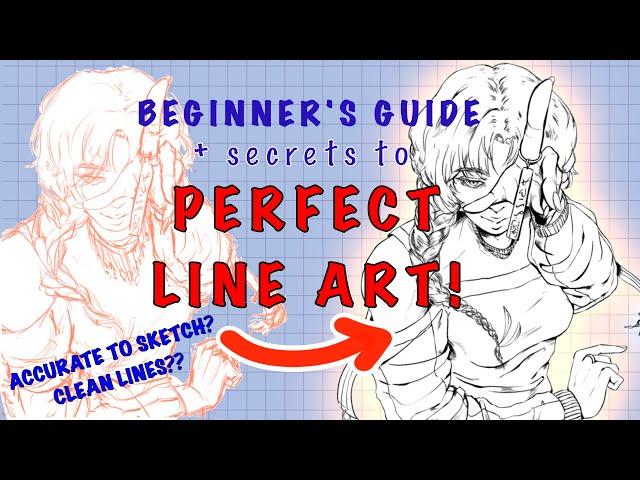 SECRETS TO PERFECT LINE-ART | Beginner Line Art Tutorial #procreate #arttutorial