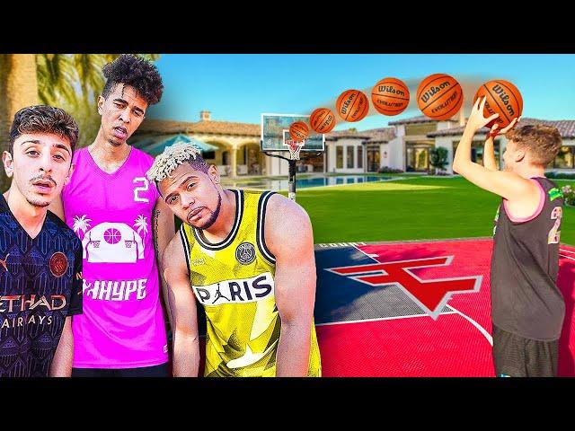 Last To Miss 3 Pointer Wins $10,000 Ft. Faze Rug