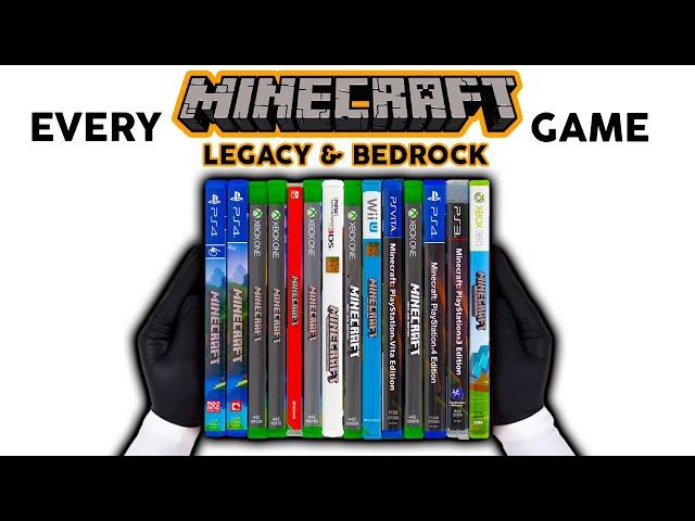 Unboxing The Evolution of Minecraft Legacy & Bedrock + Gameplay (2013 - 2020) - ASMR