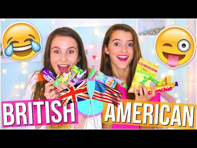 American VS. British! Slang + Trying Sweets w/ Lovevie | Tatiana Boyd