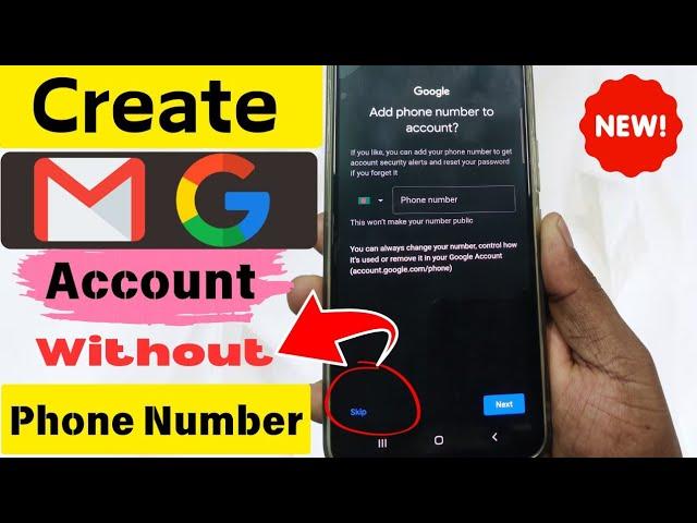 How to Create Gmail Account Without Phone Number in 2024 | New Update