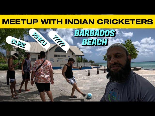Swimming with Indian Cricketers at Barbados Beach | Siraj Nalla