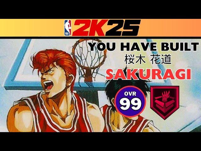 NEW BEST REBOUNDING BUILD?? | NBA 2K25 SAKURAGI HANAMICHI BUILD | SLAM DUNK 2K25