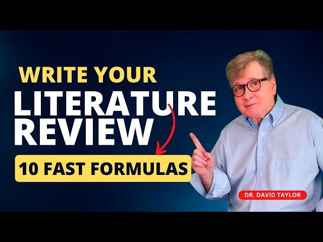 Literature Review: 10 Fast Formulas For Flawless Literature Review Writing
