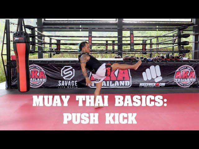 Muay Thai Basics: Push Kick - AKA Techniques