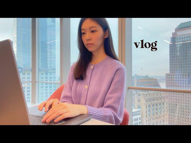 Living in NYC | office morning routine, productivity tips, redecorating my apartment, working late