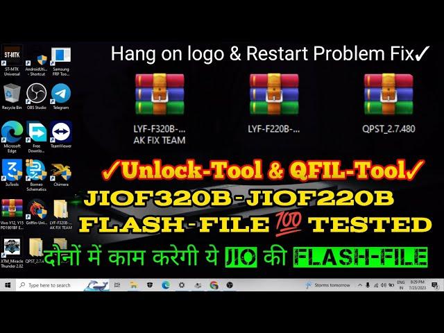 New Jio F320B Jio F220B Flashing 100% Tested Free Flash File Download One Click