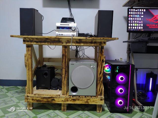 How to make speaker table 2021 || D.I.Y.  Speaker Table 2021 || Pallet Wood Speaker Table