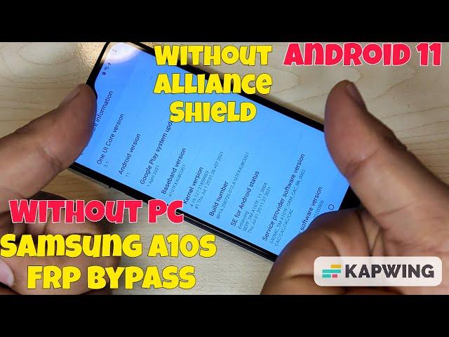 Samsung A10s Frp Bypass Android 11 Without Pc / Without Alliance Shield New EASY Method 2022