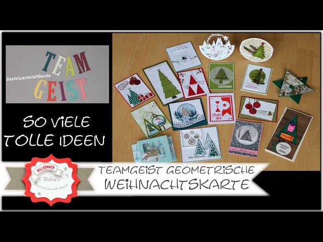 Teamgeist - Weihnachtskartenideen - geometrische Weihnachtskarte - Karteninspiration - Stampin'Up! ®