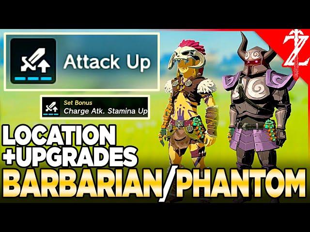 ATTACK UP Barbarian & Phantom Armor Location/Upgrades - Tears of the Kingdom