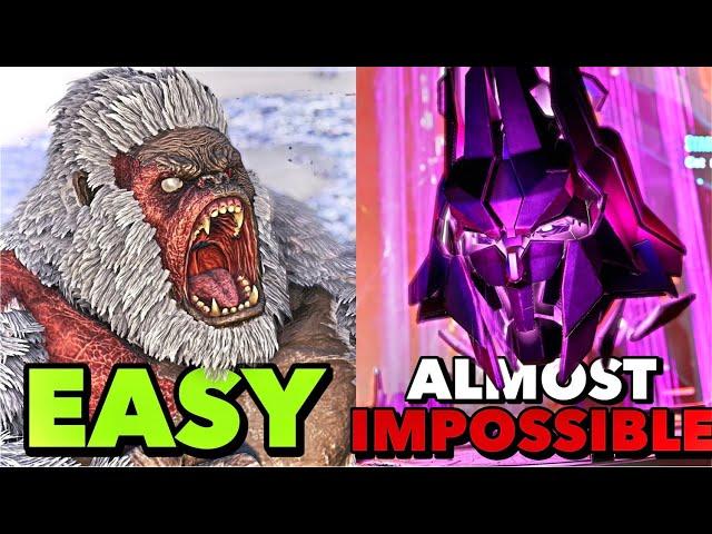 Ranking All 16 Bosses Easiest to Hardest In Ark!