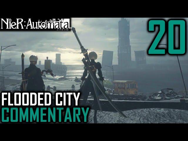 Nier Automata Walkthrough Part 20 - A2's Data Chips & Flooded City Arrival