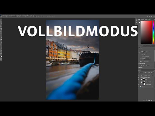 Vollbildmodus in Photoshop | So gehts!