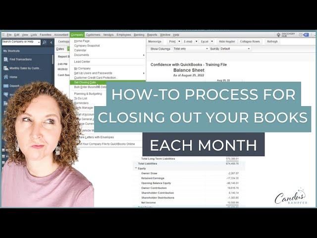 How to Process for Closing Out Books Each Month