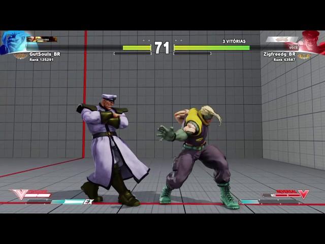 SF5 - Zigfreedg(Bison) vs GutSouls(Nash)