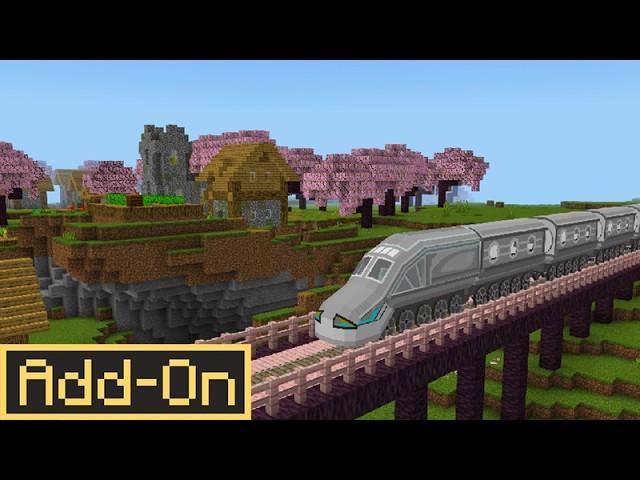 AUTO TRAINS ADDON for Minecraft Bedrock Edition Survival